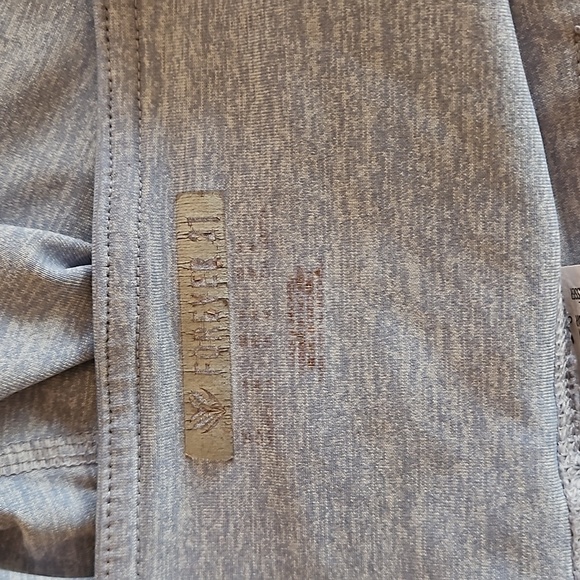 Forever 21 workout leggings atletic light blue mesh panel boho gym essentials - Picture 13 of 16